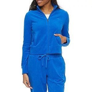 Juicy Couture | Blue Mock Neck Zip Up